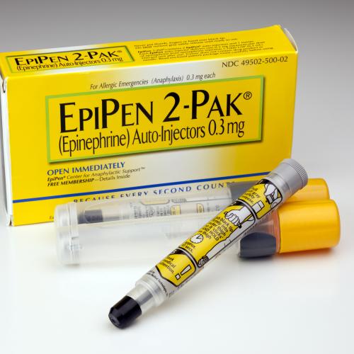 Example EpiPen package and injector
