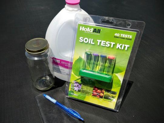 Soil test kit and supplies