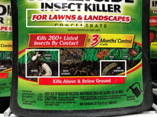 Broad-spectrum insect killer product label