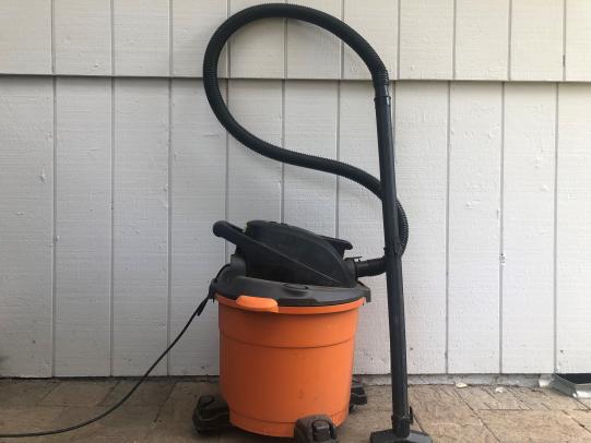Shop vacuum and exterior siding