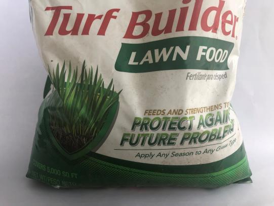 Lawn fertilizer package
