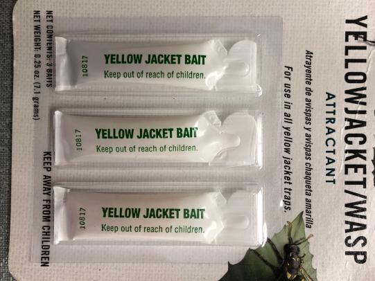Yellowjacket/wasp attractant package